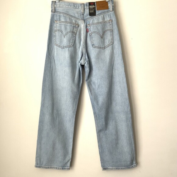 Levi’s Premium Ribcage Straight Ankle Blue 28 - Picture 2 of 13